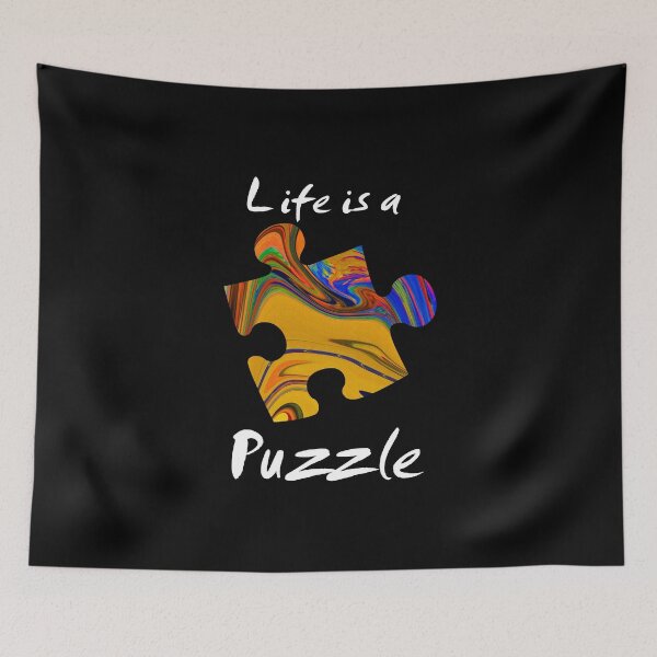 Item preview, Life is a puzzle, white designed and sold by marmur.