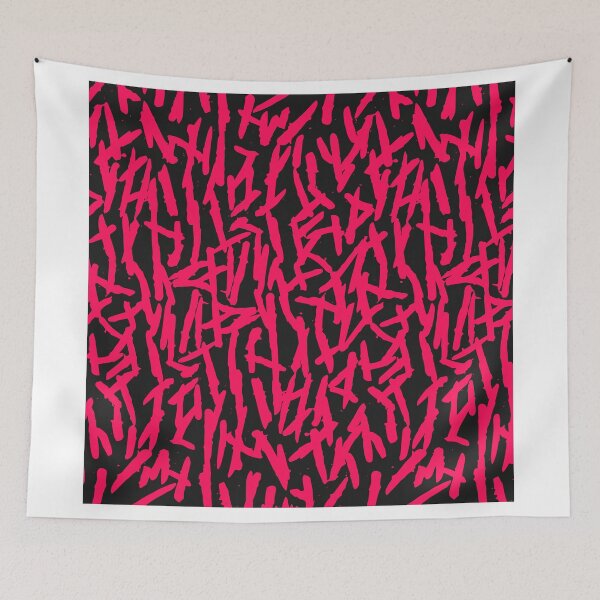 Item preview, Modern Messy Pink & Black Paint Brushstrokes designed and sold by Blkstrawberry.