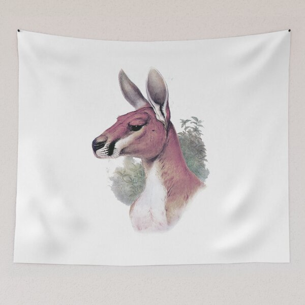 Item preview, Red kangaroo portrait designed and sold by marmur.