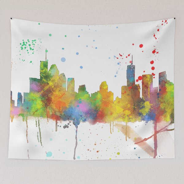 Item preview, Brisbane, Queensland Skyline  designed and sold by Marlene Watson-Hall.