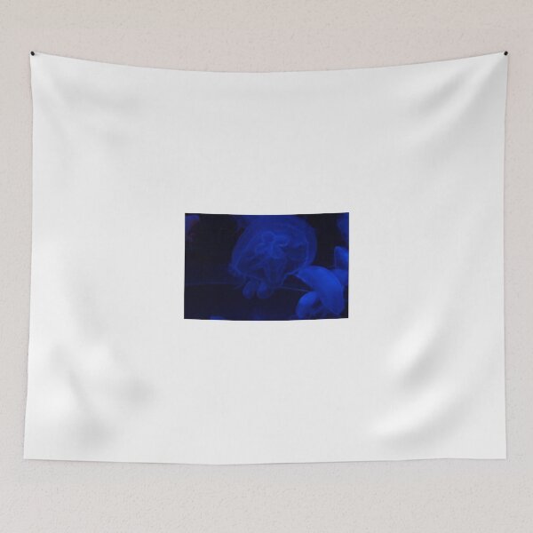 Item preview, Blue Jellyfish Drifting Peacefully in the Darkness designed and sold by ArtByDrax.