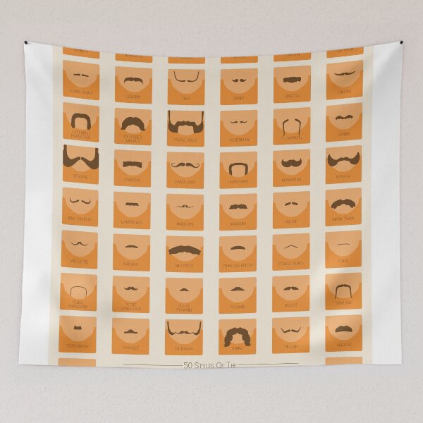 Item preview, 50 Classic Moustaches designed and sold by FinlayMcNevin.
