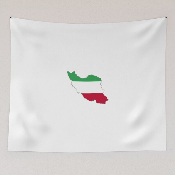 Item preview, Flag Map of Iran Tricolor designed and sold by abbeyz71.