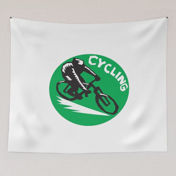 Item preview, Cyclist Riding Bicycle Cycling Circle Woodcut designed and sold by patrimonio.
