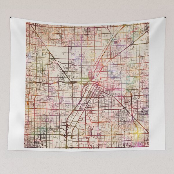 Item preview, Las Vegas map designed and sold by MapMapMaps.