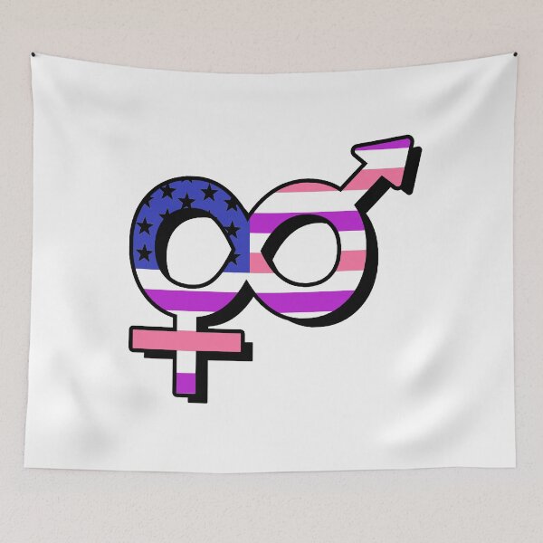 Item preview, American Flag- Genderfluid Pride designed and sold by Jasmine-Murray.