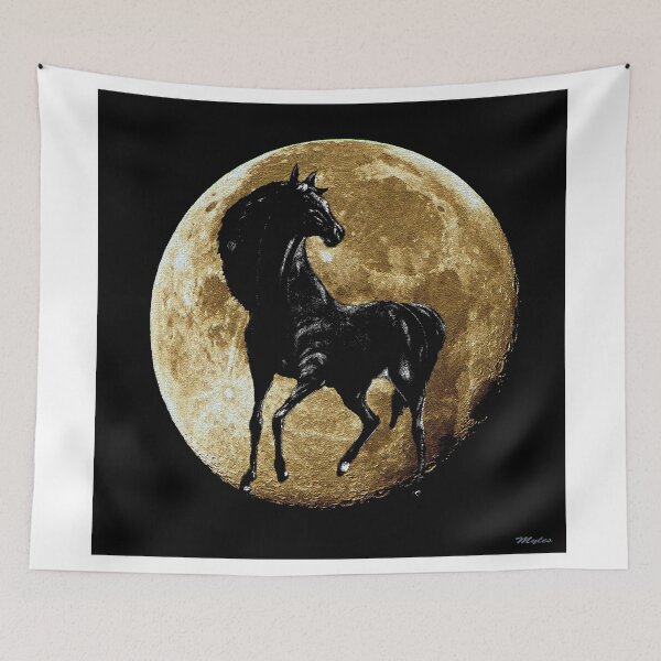 Item preview, Horse:  Black Beauty and a Harvest Moon designed and sold by Overthetopsm.