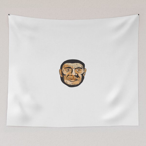 Item preview, Neanderthal Man Head Etching designed and sold by patrimonio.
