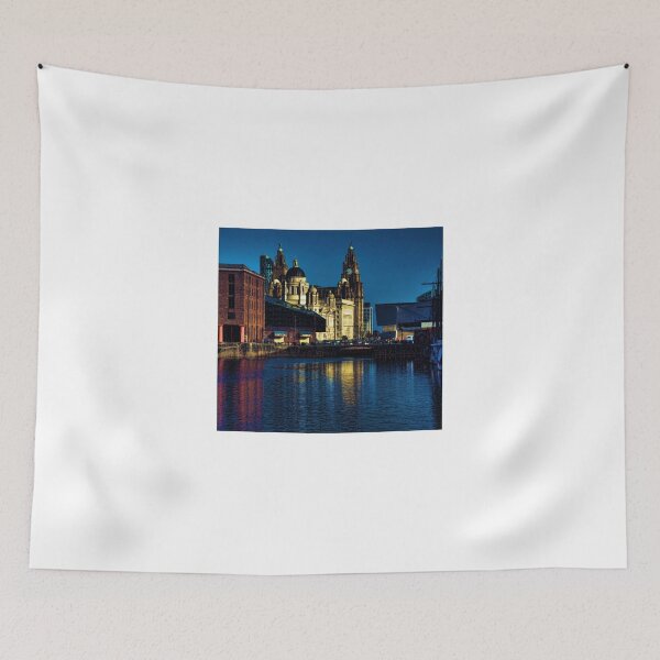 Item preview, albert dock at night designed and sold by suzydoodle.