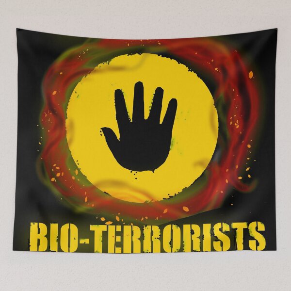 Item preview, Caution: Bioterrorists (defaced) designed and sold by BrightonUp.