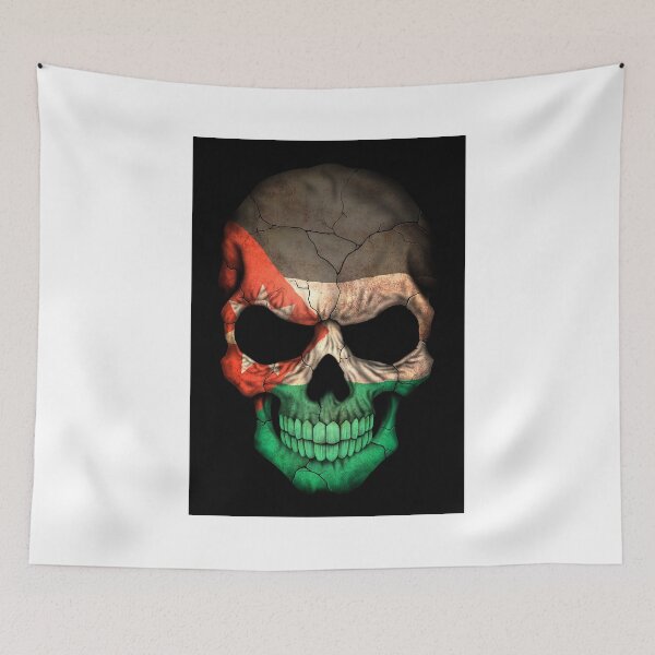 Item preview, Jordanian Flag Skull designed and sold by JeffBartels.