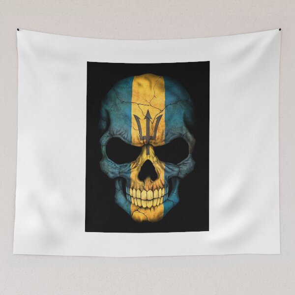 Item preview, Barbados Flag Skull designed and sold by JeffBartels.