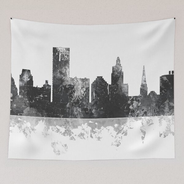 Item preview, Providence, Rhode Island Skyline - B&W designed and sold by Marlene Watson-Hall.