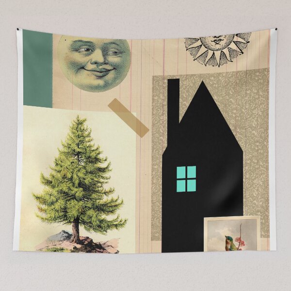 Item preview, The House With The Turquoise Light On No.4 designed and sold by TheyComeAlong.