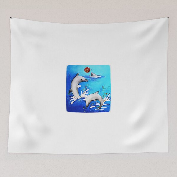 Item preview, Dolphins splashing  designed and sold by GleniseClelland.
