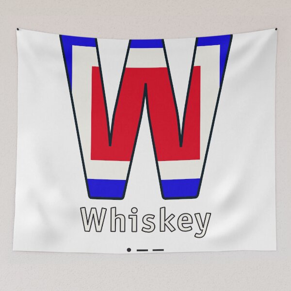Item preview, W = Whiskey designed and sold by Hell-Prints.