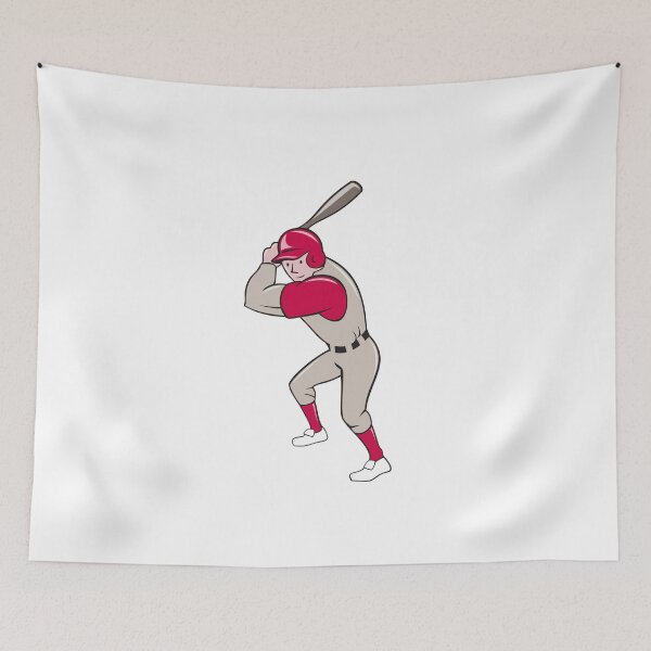 Aperçu de l'œuvre Baseball Player Batting Isolated Cartoon créée et vendue par patrimonio.