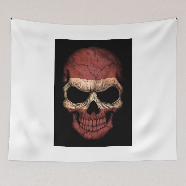Item preview, Latvian Flag Skull designed and sold by JeffBartels.