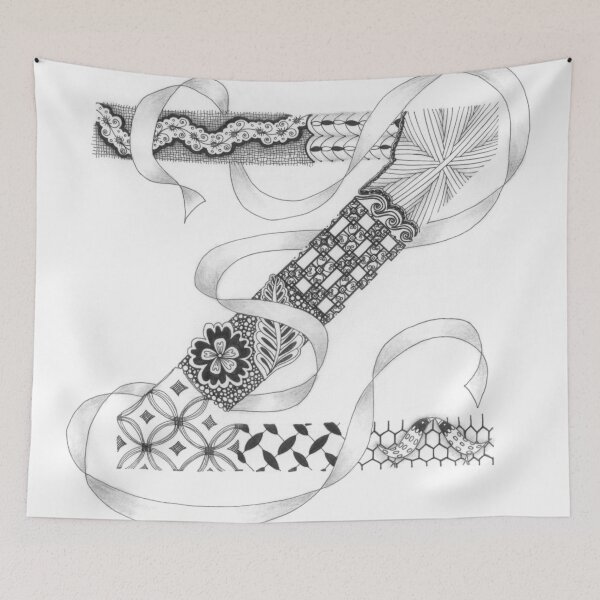 Item preview, Zentangle®-Inspired Art - Tangled Alphabet - Z designed and sold by Laurel Storey, CZT.