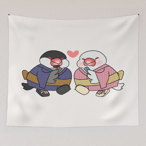 Item preview, Java sparrow love couple - Kimono and Yukata designed and sold by phatbird.