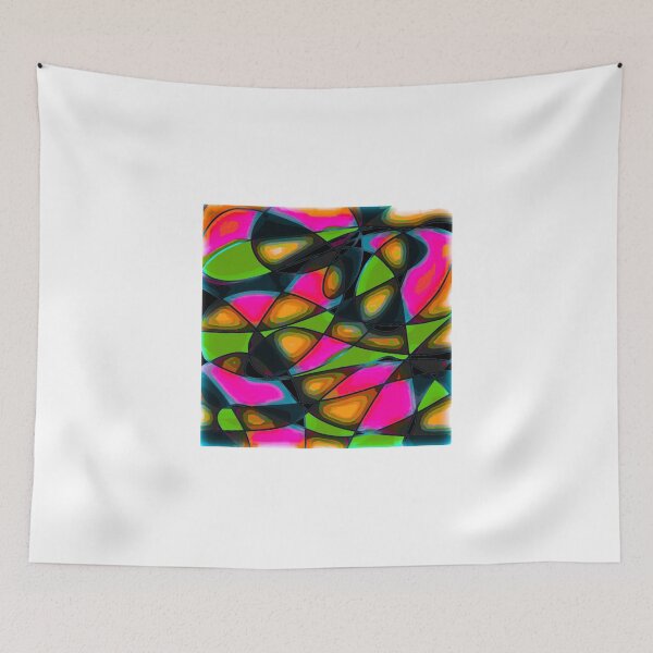 Item preview, Watermelon and green stained glass abstract art designed and sold by ackelly4.