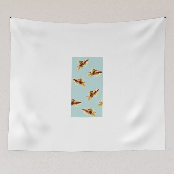 Item preview, Goldfish on Sky Blue designed and sold by ThistleandFox.
