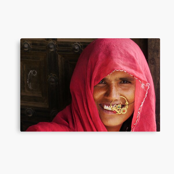 a portrait of rajasthan Canvas Print