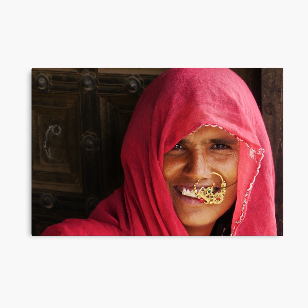 a portrait of rajasthan Canvas Print