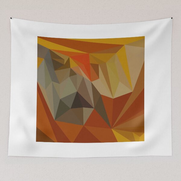 Item preview, Mahogany Brown Abstract Low Polygon Background designed and sold by retrovectors.