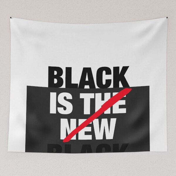 Item preview, Black is Black - Plain designed and sold by Hell-Prints.