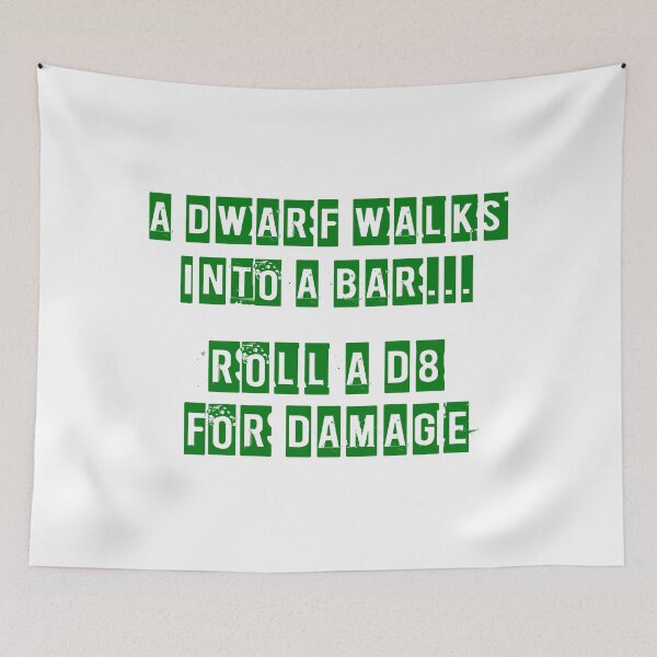 Item preview, A Dwarf walks into a bar... designed and sold by TheBitGeek.