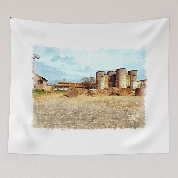 Item preview, Silos and hay bales designed and sold by Giuseppe Cocco.