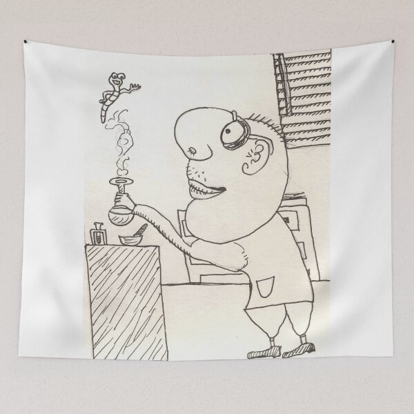 Item preview, The Mad Scientist Creates Something New designed and sold by pinkyjainpan.