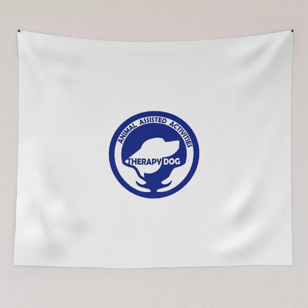 Item preview, Animal Assisted Activities  - THERAPY DOG logo 1 blue designed and sold by SofiaYoushi.
