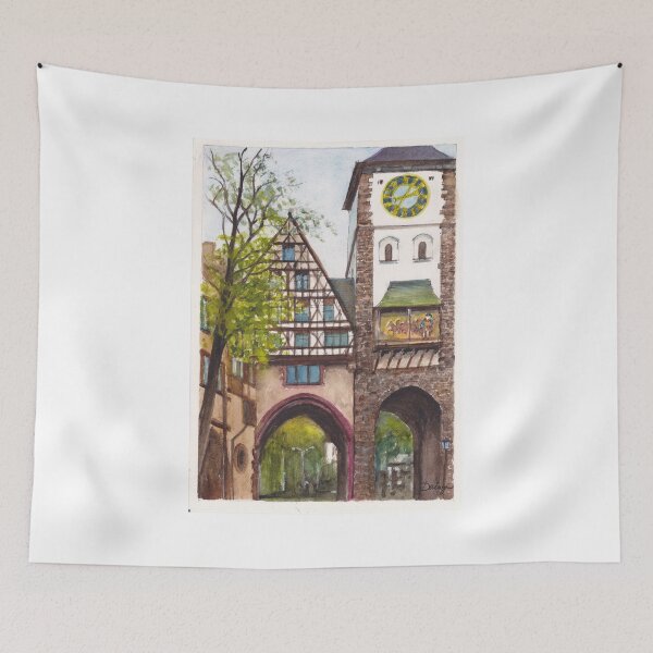 Item preview, Schwabentor (Schwaben Gate), Freiburg in Breisgau, Germany designed and sold by Dai Wynn Fine Art.