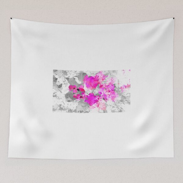 Item preview, Abstract pink floral art (bougainvillea) designed and sold by cesarpadilla.
