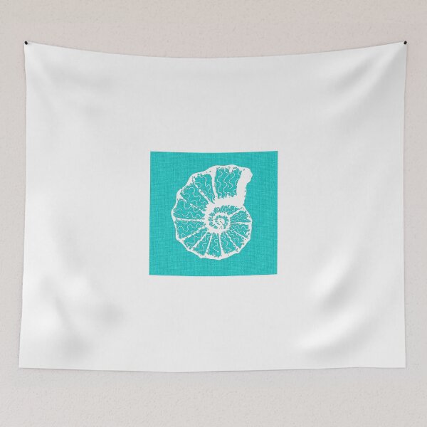 Item preview, Aqua Blue with White Spiral Shell designed and sold by Greenbaby.