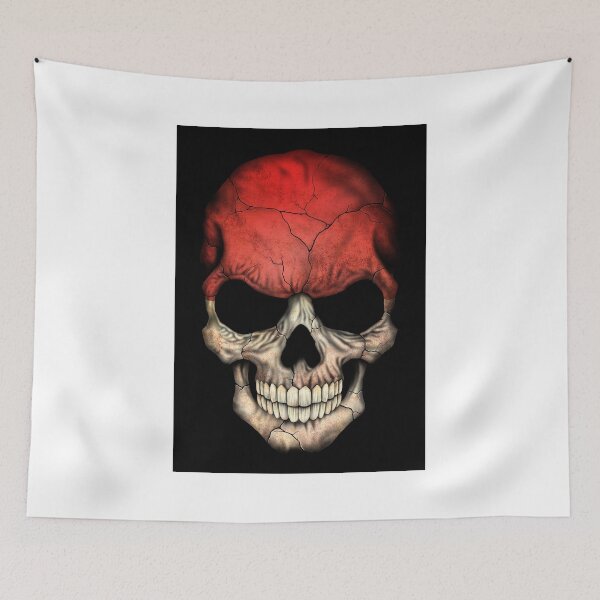 Item preview, Indonesian Flag Skull designed and sold by JeffBartels.