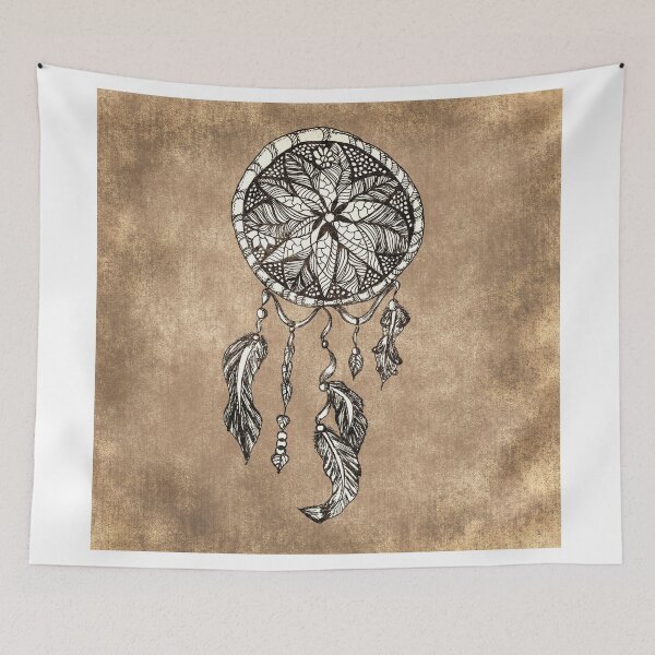 Item preview, Hipster dreamcatcher feathers vintage paper  designed and sold by GirlyTrend.