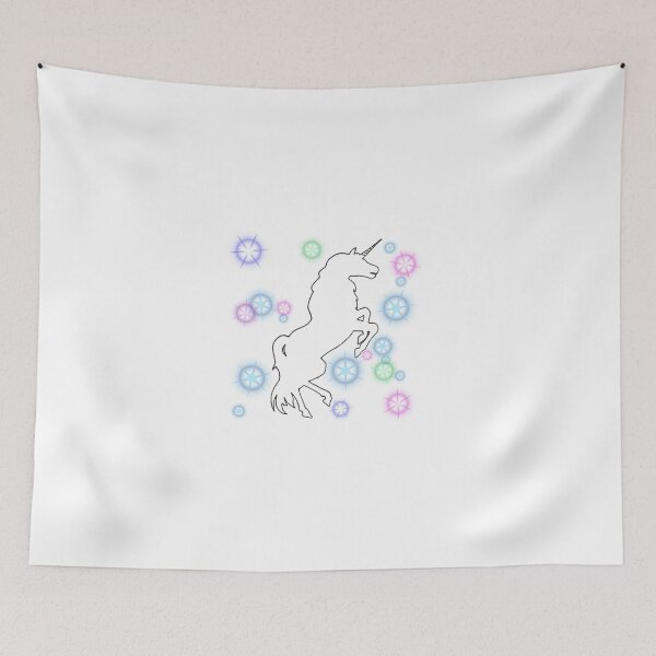 Item preview, Dancing Cosmic Unicorn with Rainbow Stars designed and sold by ArtByDrax.