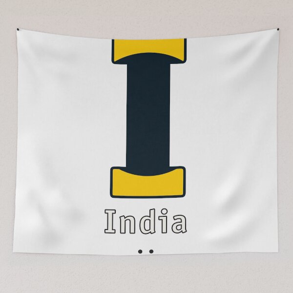 Item preview, I = India designed and sold by Hell-Prints.