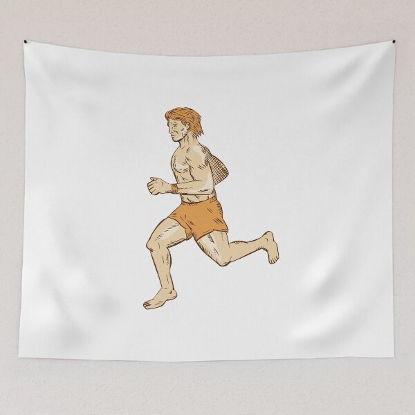 Item preview, Barefoot Runner Running Side Etching designed and sold by patrimonio.