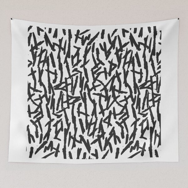 Item preview, Modern Messy Black & White Paint Brushstrokes designed and sold by Blkstrawberry.
