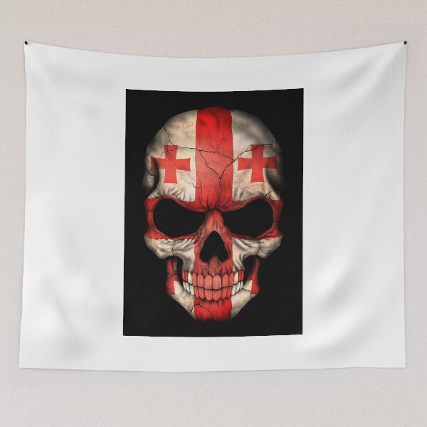 Item preview, Georgian Flag Skull designed and sold by JeffBartels.