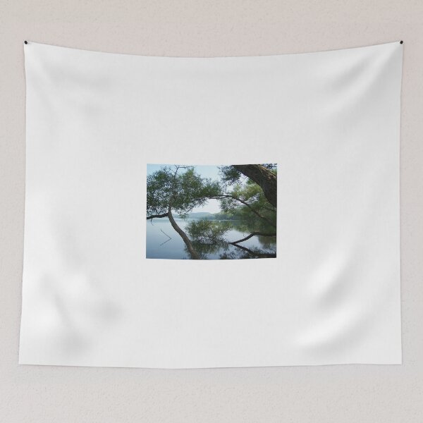 Item preview, Rockland Lake Trees With Swan designed and sold by NatureWaltzArts.