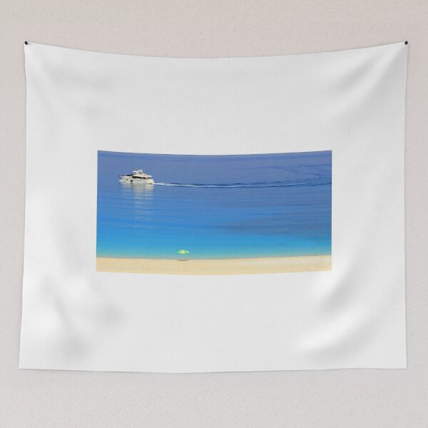 Item preview, Ship and Shade - Myrtos Beach designed and sold by Honor Kyne.