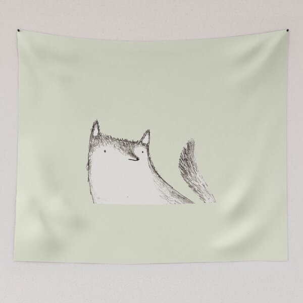 Item preview, Gray Fluffy Wolf designed and sold by SophieCorrigan.