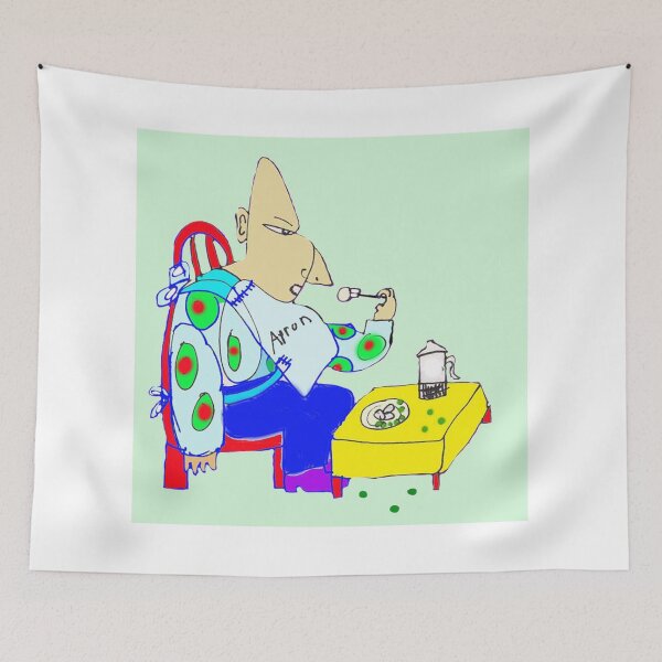 Item preview, The Orge Eats His Peas And Potatoes And Spills The Peas On The Floor designed and sold by pinkyjainpan.