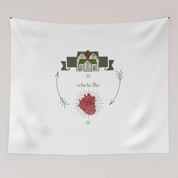 Item preview, Home is where the heart is... designed and sold by Rouages Design.