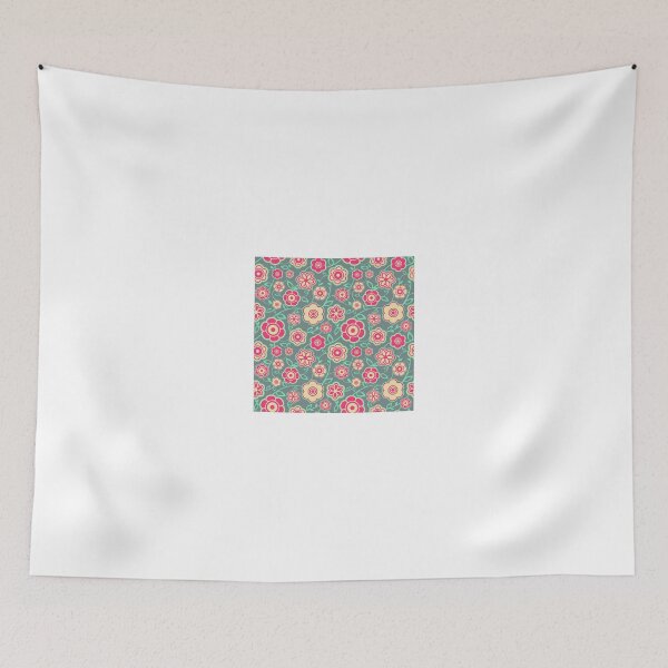 Item preview, Multicolor Vintage Retro Flowers Pattern designed and sold by AbstractCreatur.
